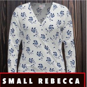 LulaRoe Rebecca Cross Front Blouse 2097